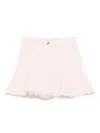 Fendi Ff-patch Skirt In Pink
