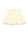Fendi Ff-patch Skirt In White