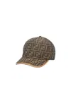 Fendi Ff Pattern Cap In Multicolor