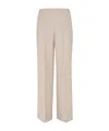Fendi Ff Diagonal 3d Wool Trouser In Nude