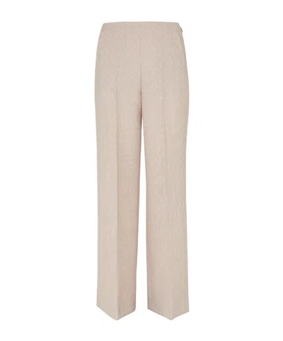 FENDI FENDI HIGH WAIST WIDE-LEG TROUSERS
