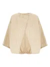 Fendi Ff-pattern Drawstring Jacket In Neutral