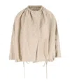 Fendi Ff-pattern Drawstring Jacket In Neutral