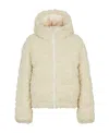 Fendi Ff-pattern Hooded Ski Jacket In Nude