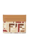 Fendi Roma Ff Fabric Card Holder Accessories In Multi