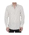 Fendi Ff-pattern Long-sleeve Linen Shirt In White