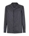 Fendi Ff Pattern Long-sleeved Shirt In Gray