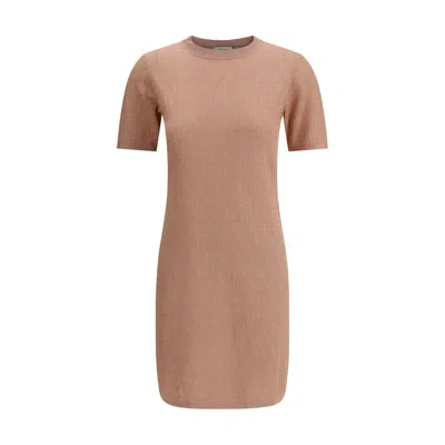 Fendi Ff Pattern Midi Women's Dress In Multi