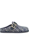 Fendi Ff-pattern Mule In Blue