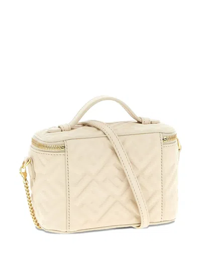 Fendi Ff-pattern Quilted Tote Bag In Neutral