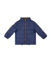Fendi Ff-pattern Reversible Padded Jacket In Blue