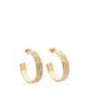 Fendi Ff Pattern Ring Earring In Yellow