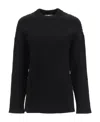 Fendi Ff Pattern Round-neck Pullover In Black