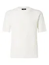 Fendi Ff-pattern Short-sleeve Pullover In White