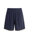 Fendi Ff Jacquard Shorts In Dark See