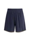 Fendi Ff Jacquard Shorts In Dark See