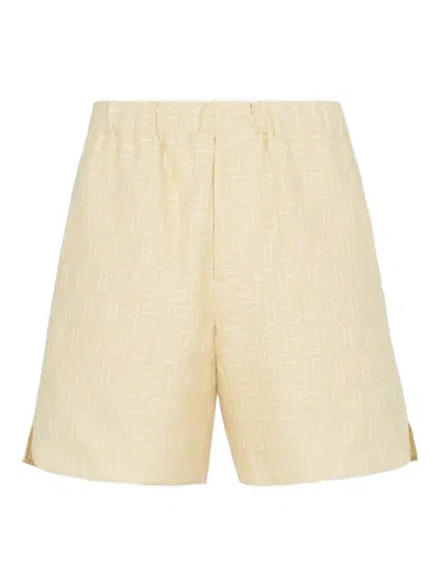 FENDI FF-PATTERN SHORTS