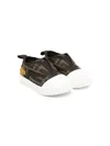 Fendi Sneakers For Kids With All-over Ff Logo In Brown
