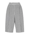 Fendi Ff-motif Satraight-leg Bermuda Shorts In Gray