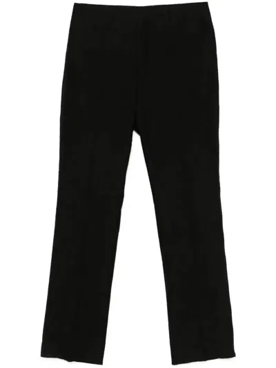 Fendi Men Ff-pattern Trousers In Black