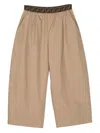 Fendi Ff-pattern-waistband Shorts In Brown
