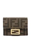 Fendi Ff-pattern Wallet In Multi