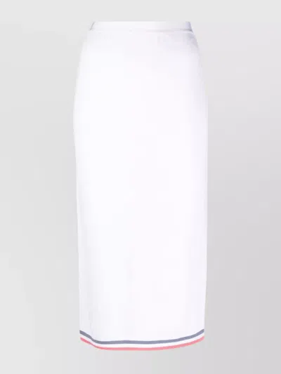 Fendi Motif-print Pencil Skirt In White