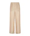 Fendi Ff Patterned Pants In Nude