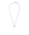 Fendi Ff Necklace In Gray