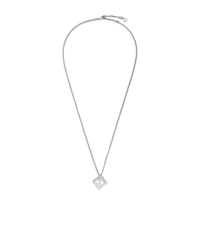 Fendi Ff Necklace In Blue