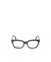 Fendi Ff-plaque Square-frame Glasses In White