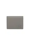 Fendi Ff Plaque Tri-fold Wallet In Gray