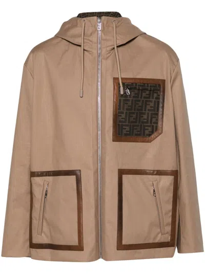 FENDI FF-MOTIF REVERSIBLE PARKA