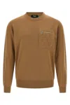 Fendi Ff Pocket Sweater Sweaters And Cardigans Beige In Sand