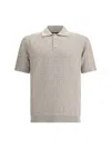 Fendi Ff Polo Shirt In Gray