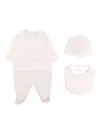 Fendi Ff-print Babygrow Set In Brown