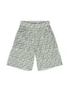 Fendi Bermuda Stampa Ff In Green