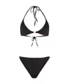 Fendi Ff-print Bikini In Black