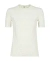 Fendi Maglia In Viscosa Ff Bianca In White