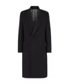 Fendi Ff-print Double-breasted Reversible Coat In Black