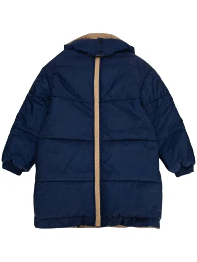 Fendi Kids' Ff-print Padded Coat In Blue