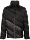 Fendi Ff-print Puff Jacket In Black