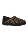 Fendi Fur Slippers Men In Black