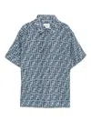Fendi Ff-print Shirt In Blue