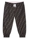 Fendi Ff-print Track Pants In Brown
