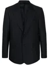 Fendi Ff-print Wool Blazer In Blue