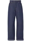 Fendi Long Jeans In Blue