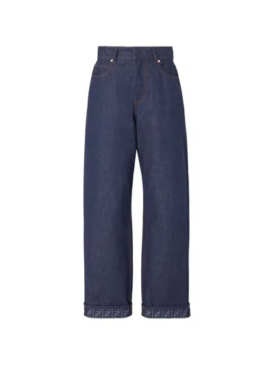 FENDI Fendi Ff Reverse Denim Jeans
