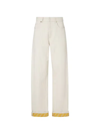 FENDI Fendi Ff Reverse Denim Jeans