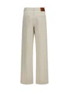 Fendi Ff Reverse Jeans In White